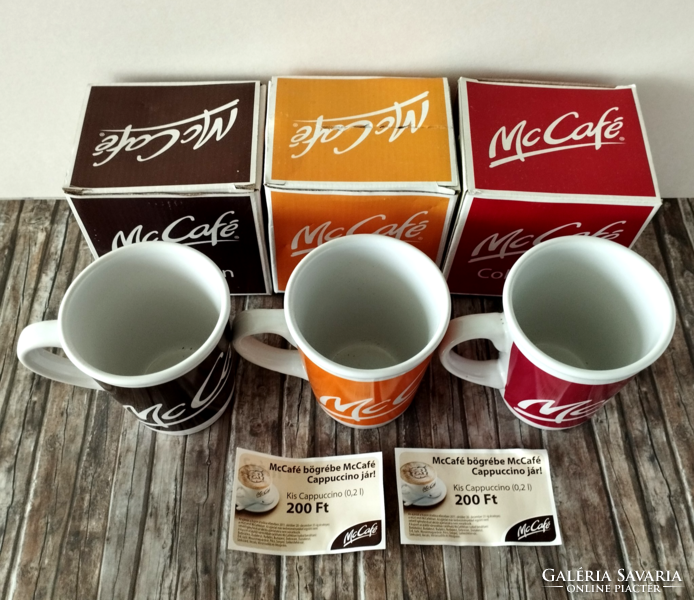 3 collector's mc café mugs in original box