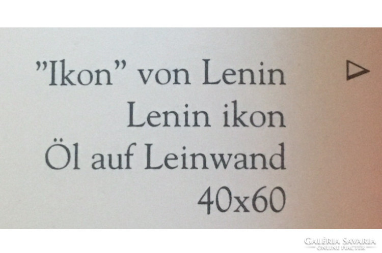 Lenin ikon , Ikon von Lenin nagyon komoly festmény eladó