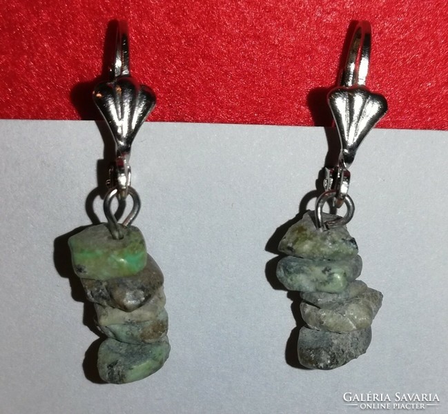 Mineral earrings (simple) - African turquoise