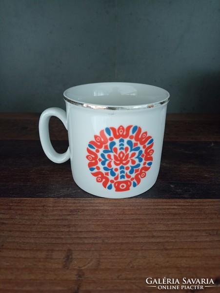 Zsolnay folk pattern mug