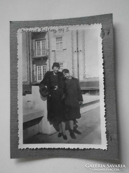 D202078 old photo Budapest Svábhegy 1937 - with brush ede Győr