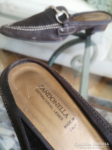 Zandorella 40 leather slippers