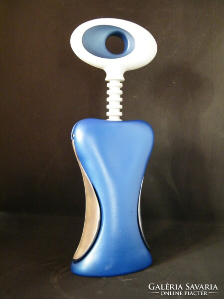 Retro Italian design Guzzini shaped corkscrew with lever