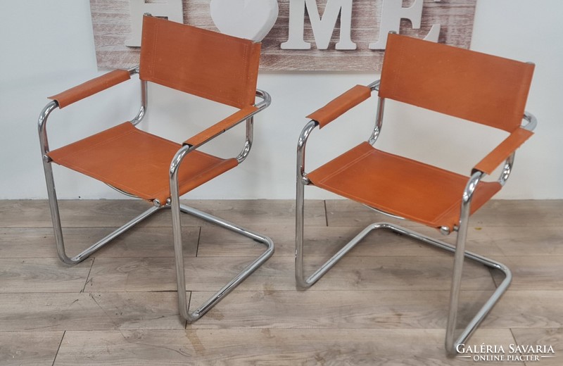 Breuer marcell tube frame mg5 chair in orange color