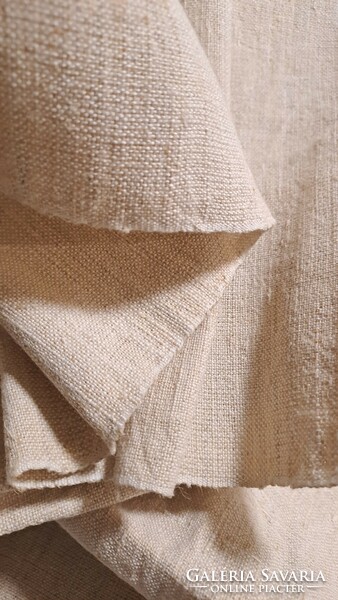 Natural woven linen material, 3 meters long, 71 cm wide