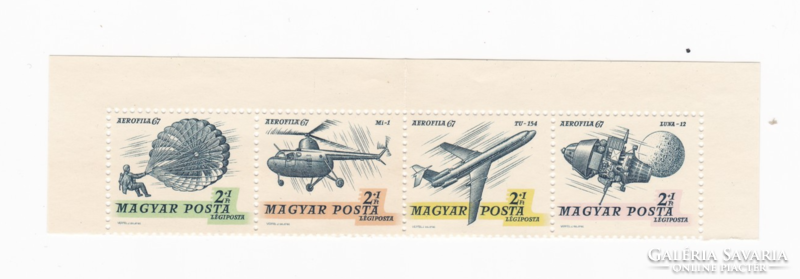 Aerofila 67 (i) - l 1967. ** - Stamp with strip border
