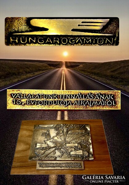 HUNGAROCAMION 1981 Ritka bronz plakett- dombormű 1,2 kg Rajongóknak - gyűjtőknek !!