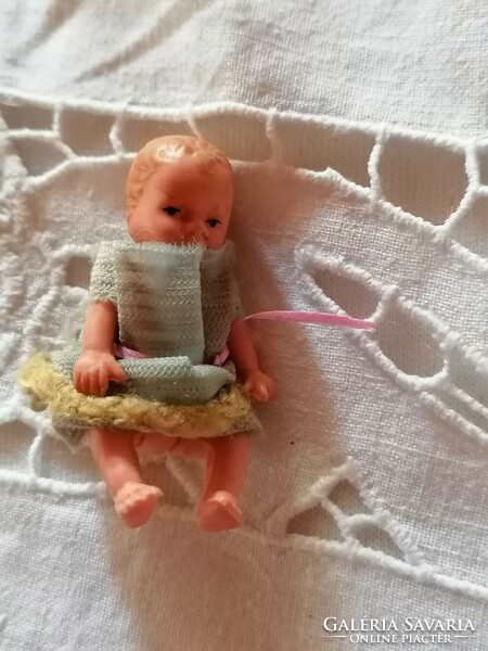 Old very small rubber doll from a traffic light, a rarity for a dollhouse 3.