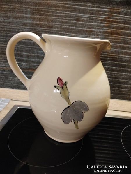 Sárospatak ceramic glazed red earthenware jug