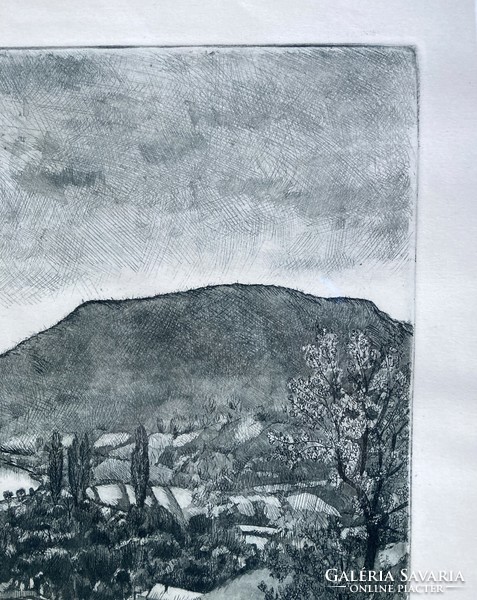 Domokos Gaál (1940-2009): balaton, marked large-scale etching