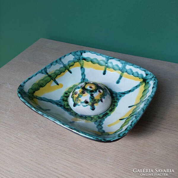 Retro  kerámia ikebana, asztalközép