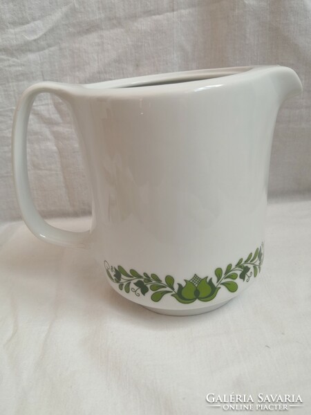 Alföldi porcelain green Hungarian teapot
