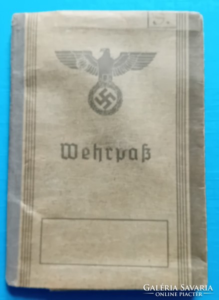 Világháborús német katonakönyv