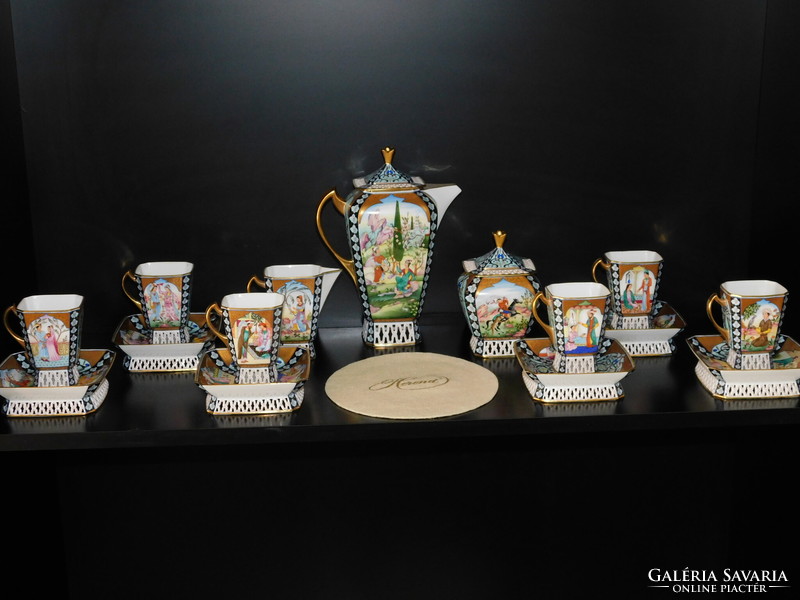 Herendi Miniatures persanes kávés garnitúra