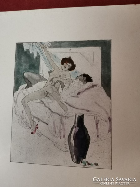 Reproduced erotic lithography!