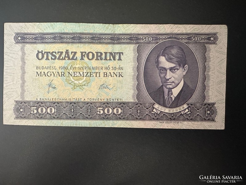 500 forint 1980. VF+!!  GYÖNYÖRŰ!!