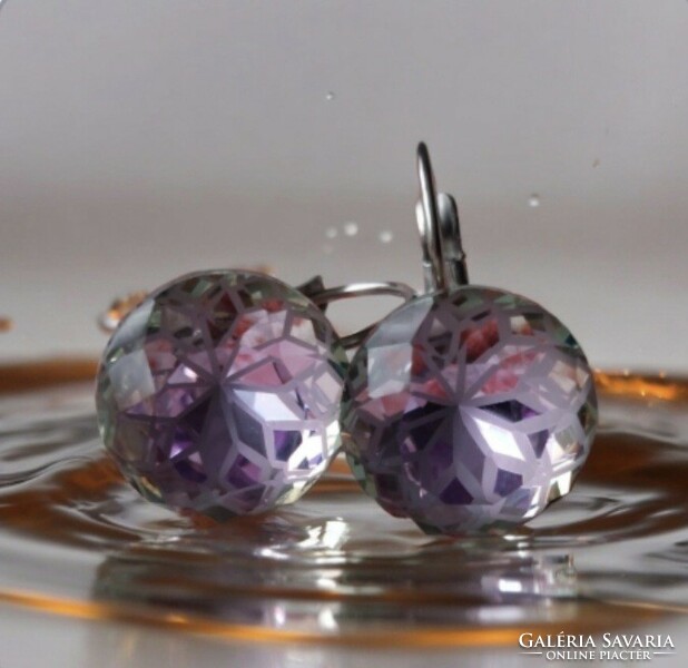 Mandala stone earrings
