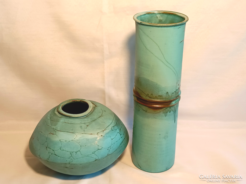 Pair of art deco ceramic vases