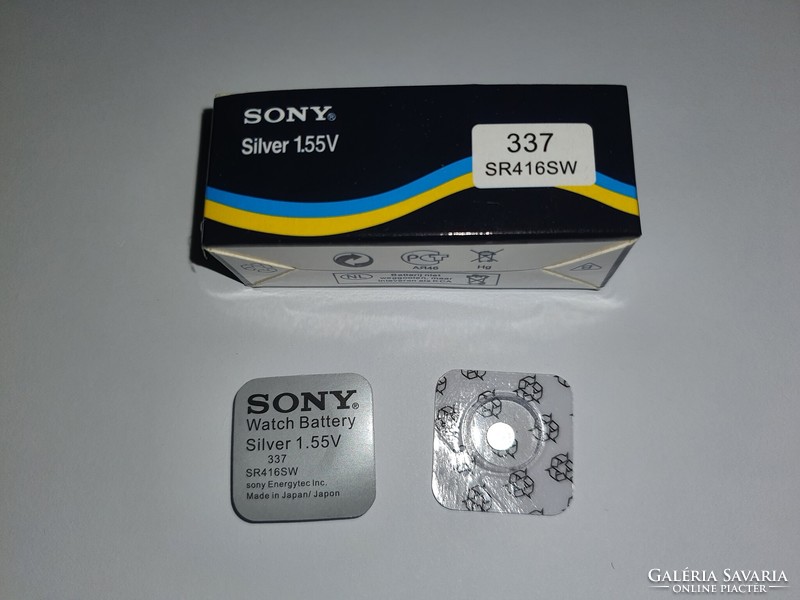 337 / SR416SW elem kémfülhallgatóba - Micro headsethez - Sony 337 elem SR416SW - 10 darab elem egybe