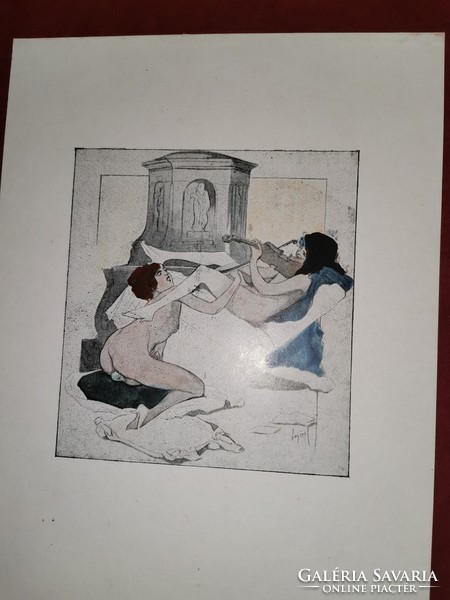 Erotic reproduced lithography!