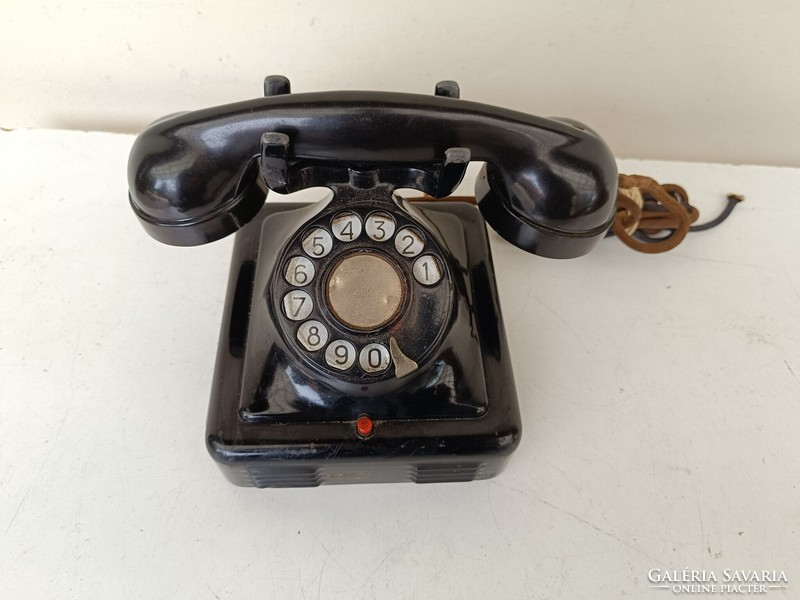 Antique telephone desk dial telephone 1930s starožitný telefón 866 8764