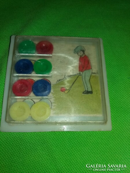 Traffic goods bazaar game extremely rare golfer hand skill game 7x7cm according to the pictures
