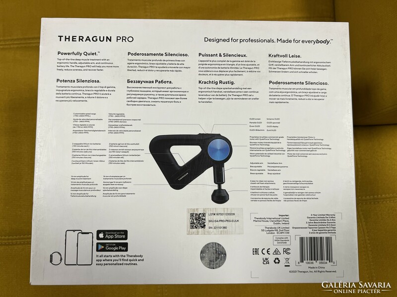 Theragun pro vibration massage device