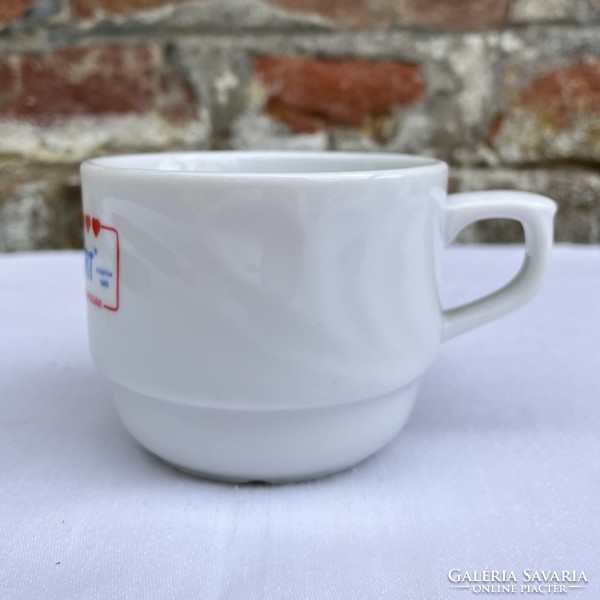 Ritka Hollóházi Balaton Füszért porcelán mokkás - kávés csésze szett - kávéskészlet