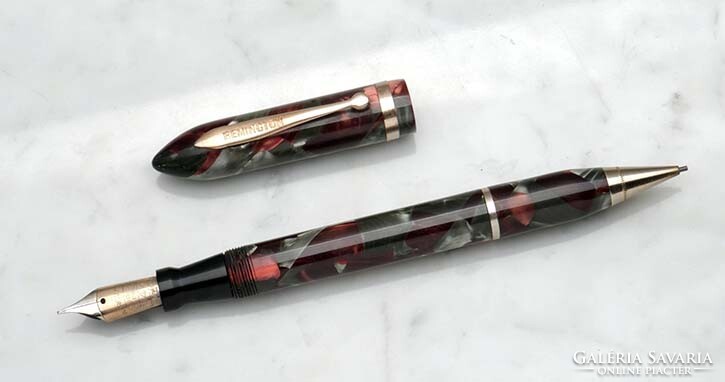 1938-As remington fountain pen and fountain pen combo with gold-plated nib / 1 year warranty
