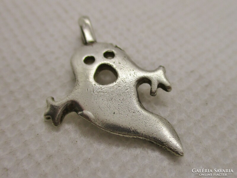 Cute little casper the ghost silver pendant