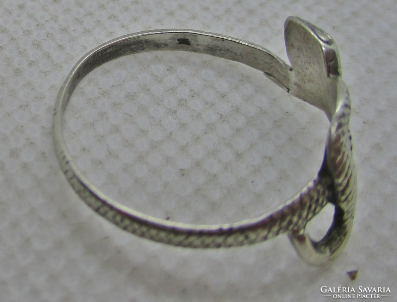 A very special snake silver ring