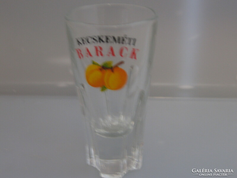Retro peach brandy glass from Kecskemét