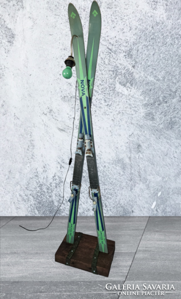 Unique ski floor lamp