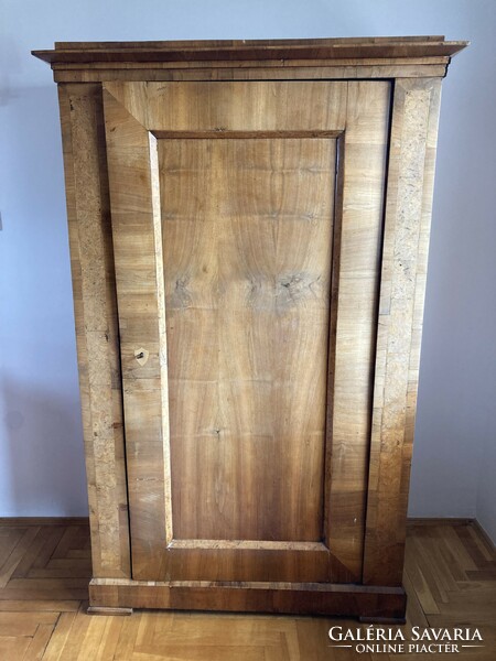 1900 Circa solid wood cabinet with Biedermeier style features