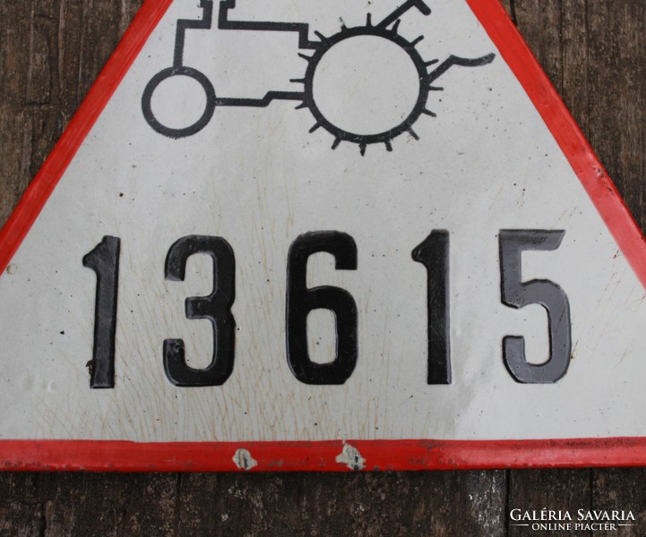 Rare hofherr tractor license plate, 1950s
