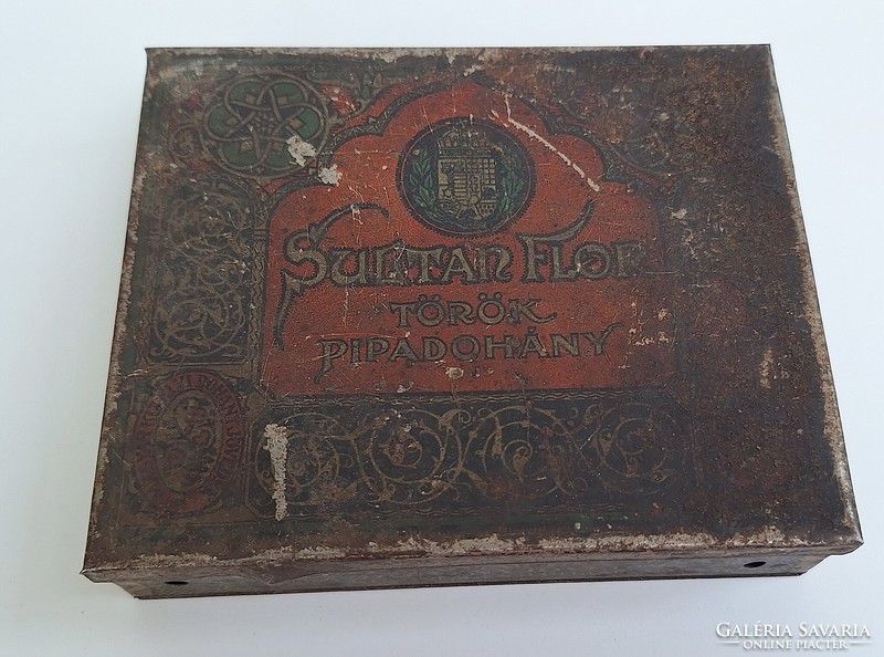 Sultan flor Turkish pipe tobacco tin box - Hungarian royal tobacco specialty