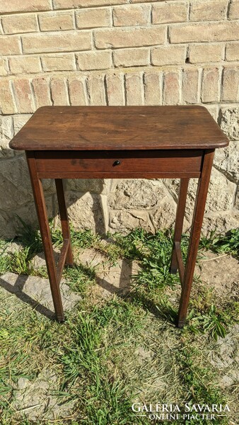 Art deco side table with drawers