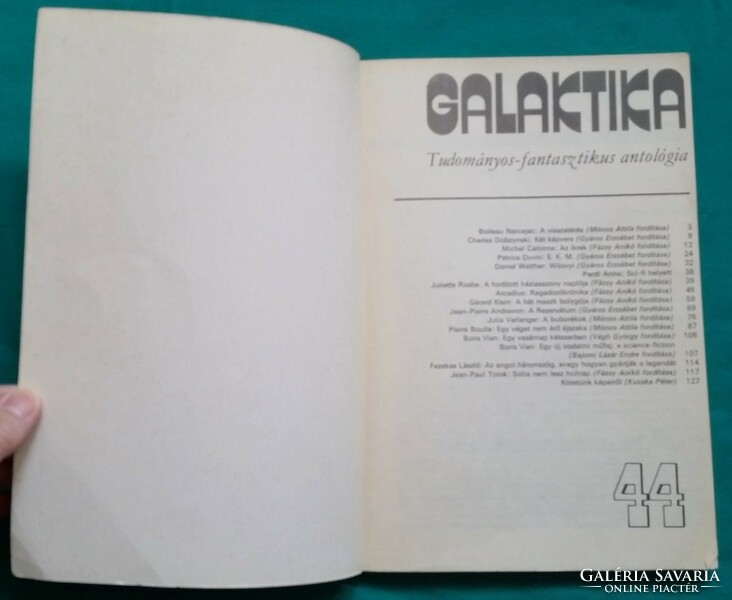 Galaktika 44.TUDOMÁNYOS-FANTASZTIKUS ANTOLÓGIA > Szórakoztató irodalom > Sci-fi >