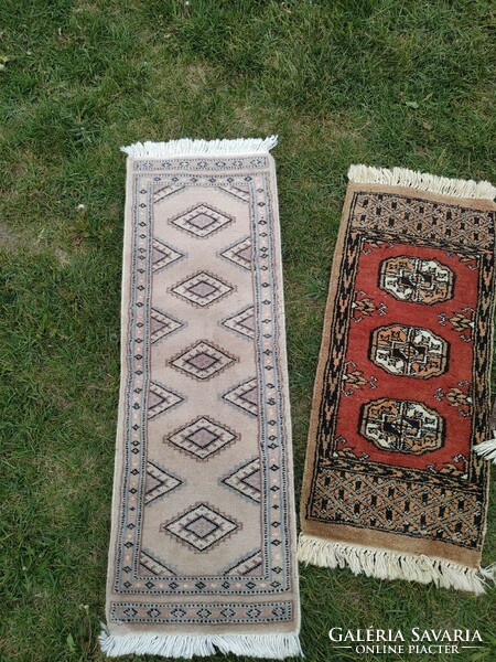 3 hand-knotted small carpets together