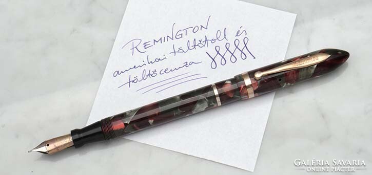 1938-as Remington töltőtoll és töltőceruza kombó aranyozott tollheggyel / 1 év garancia