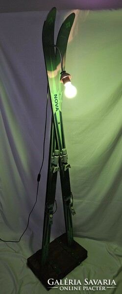 Unique ski floor lamp