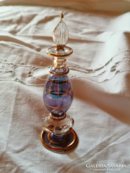 Egyiptomi parfümös üvegcse 12 cm.   14.