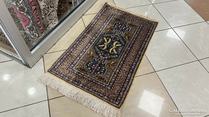 3494 Dreamy Turkish kayseri handmade woolen Persian rug 59x100cm free courier