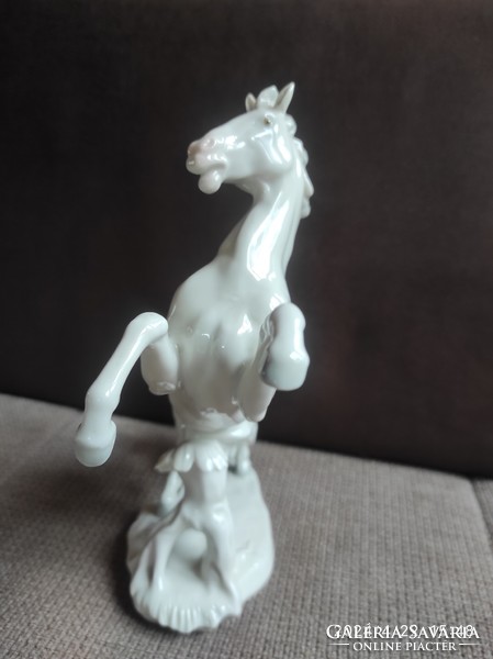 Karl ens volkstedt porcelain statue of a climbing horse
