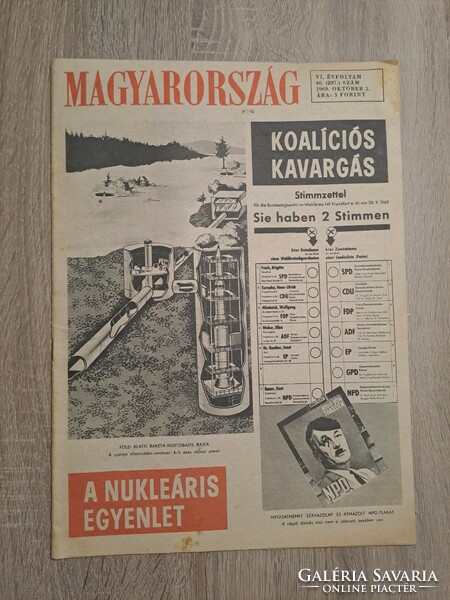 1969. October 5. Magyarország newspaper