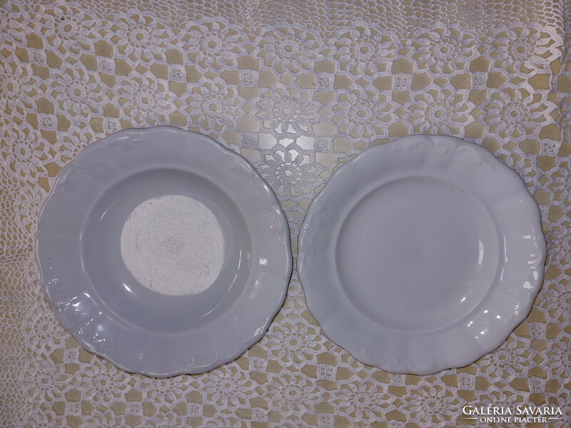 Zsolnay porcelain peasant plates, 2 pcs