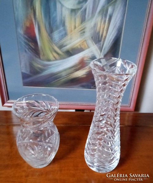 2 crystal vases. XX