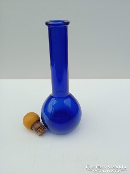 Kobalt kék dugós üveg palack