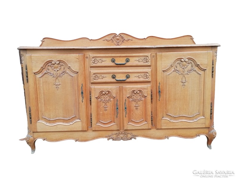 Antique neo-baroque long chest of drawers