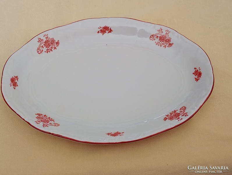 Platter with roast beef serving oval zsolnay 24.5x17.5x2.5cm